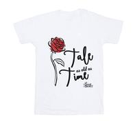 Disney Tale As Old As Time Maglietta Ampia Rosa Donna (BI42615)