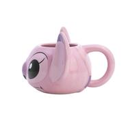 Disney, Tazza 3D in Ceramica 375ml Collezione Angel con Scatola Regalo, Rosa