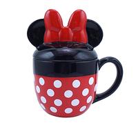 Disney Tazza a forma di Minnie Mouse con coperchio, tazza 3D con Minnie Mouse