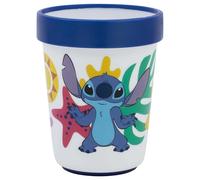 Disney, Tazza Antiscivolo 260 ml per Bambini adatta al Microonde Stitch