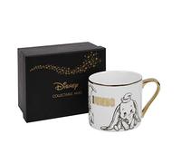 Disney - Tazza classica da collezione in confezione regalo - Dumbo - Tazza in porcellana dorata con bordo e manico - Prodotto con licenza ufficiale - Regali e articoli per la casa per bevande, tè e