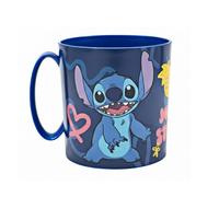 Disney, Tazza Compatibile Microonde Stitch 390ml Collezione Palmiers Senza BPA