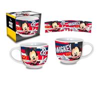 Disney Tazza Topolino bianco stampato, 100% gres porcellanato, capacità circa 350 ml.
