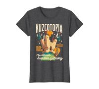 Disney The Emperor's New Groove Kuzcotopia Poster Maglietta, Donna, Grigio Scuro, XS