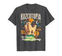 Disney The Emperor's New Groove Kuzcotopia Poster Maglietta, Uomo, Grigio Scuro, XXL