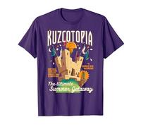 Disney The Emperor's New Groove Kuzcotopia Poster Maglietta, Uomo, Viola, L
