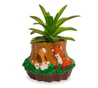 Disney The Fox And The Segugio 4-Inch Mini Fioriera Con Artificiale Succulente