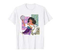 Disney The Hunchback Of Notre Dame Esmeralda Dancing Logo Maglietta