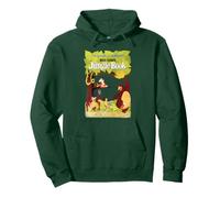 Disney The Jungle Book Retro Movie Poster Felpa con Cappuccio