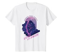 Disney The Lion King 30th Anniversary Lead with Pride Mufasa Maglietta, Bambini, Bianco, 10 anni