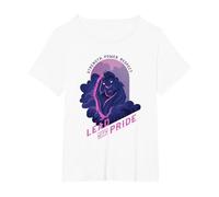 Disney The Lion King 30th Anniversary Lead with Pride Mufasa Maglietta, Donna plus-size, Bianco, 6X