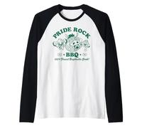 Disney The Lion King Pride Rock BBQ Bugs Simba Timon Pumbaa Maglia con Maniche Raglan
