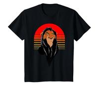 Disney The Lion King Scar Sunset Maglietta, Bambini, Nero, 3 anni