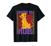 Disney The Lion King Simba Born to Rule Birthday Party Maglietta