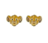 Disney The Lion King Simba - Orecchini placcati oro, per ragazze
