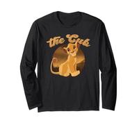 Disney The Lion King Simba The Cub Distressed Portrait Maglia a Manica