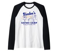 Disney The Lion King Simba's Safari Camp Timon and Pumbaa Maglia con Maniche Raglan