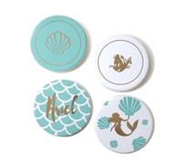 Disney The Little Mermaid 4 Pezzi Ceramica Sottobicchiere Set