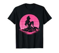 Disney The Little Mermaid Ariel Silhouette in Pink Maglietta
