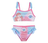 Disney The Little Mermaid Bambina Costume da Bagno Due Pezzi (Rosa,4 Anni)