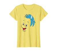 Disney The Little Mermaid Flounder Big Face Maglietta