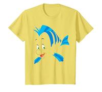 Disney The Little Mermaid Flounder Costume Maglietta, Bambini, Limone, 10 anni