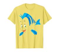 Disney The Little Mermaid Flounder Costume Maglietta, Uomo, Limone, M