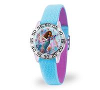 Disney The Little Mermaid Live Action - Orologio analogico al quarzo, per bambini, blu, striscia, blu, striscia
