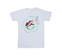 Disney The Little Mermaid Reading A Book Maglietta Ragazze (BI23754)