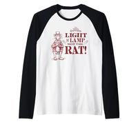 Disney The Muppet Christmas Carol Light the Lamp Not the Rat Maglia con Maniche Raglan