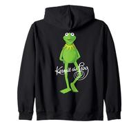 Disney The Muppets Kermit the Frog Big Pose Felpa con Cappuccio