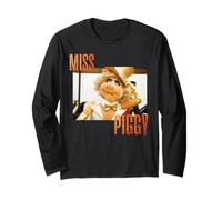 Disney The Muppets Miss Piggy Diva Icon Star of the Show Maglia a Manica