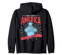 Disney The Muppets Sam Eagle America A True Patriot USA Felpa con Cappuccio