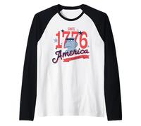 Disney The Muppets Sam Eagle America Since 1776 USA 250th Maglia con Maniche Raglan