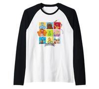 Disney The Muppets Stars of the Muppet Show Character Grid Maglia con Maniche Raglan