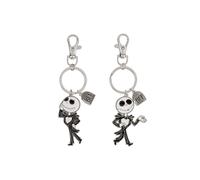 Disney The Nightmare Before Christmas Black, White and Silver BFF Keyring Set