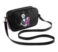 Disney Nightmare Before Christmas Borsetta Borsa Tracolla con Cinturino Regolabile Bambina(Nero)