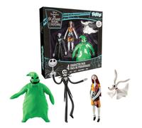 Disney The Nightmare Before Christmas Flexfigs 4-Pack | Jack, Sally, Zero, Oogie