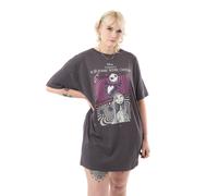 Disney The Nightmare Before Christmas Grigio Everlasting Love T-shirt Dress Abit