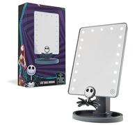 Disney The Nightmare Before Christmas LED Specchio da Tavolo con Vassoio Portaoggetti - Regalo Donna(Grigio)