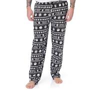 Disney The Nightmare Before Christmas Loungepants da uomo | Pantaloni pigiama per adulti Jack Skellington | Pantaloni neri con coulisse, Nero, L