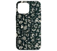 Disney The Nightmare Before Christmas Nero Custodia per iPhone 16 Pro Max