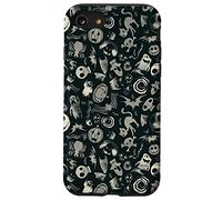 Disney The Nightmare Before Christmas Nero Custodia per iPhone SE (2020) / 7 / 8