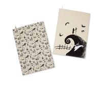 Disney The Nightmare Before Christmas Nero e Bianco Cucina Mano Asciugamano Set