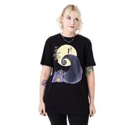 Disney The Nightmare Before Christmas Nero Moon T-shirt a maniche corte Unisex A