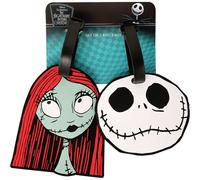Disney Nightmare Before Christmas VT700762L.PH - Targhette per Bagagli, Colore: Bianco, Nero e Rosso, 2 Pezzi