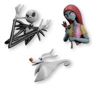 Grupo Erik Set 3 Calamite Frigorifero Nightmare Before Christmas 3D - Magneti Decorative da Frigorero in PVC, Set Calamite per Bambini e Fan (5x6 x2 cm)