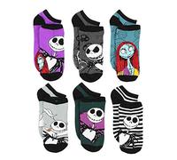 Disney The Nightmare Before Christmas Womens 6 Pack Socks (9-11 Womens (Shoe: 4-10), Purple)