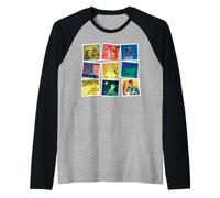 Disney The Princess and the Frog Tiana Famous Movie Frames Maglia con Maniche Raglan