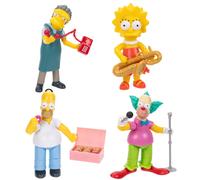 Disney The Simpsons Action Figures 4Pack 5 pollici Figure da collezione da Jakks Pacific's Wave 2 Lisa Krusty Moe e Homer